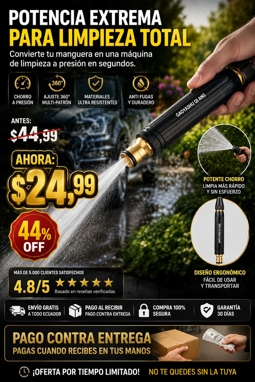 BOQUILLA PARA MANGUERA PRESION