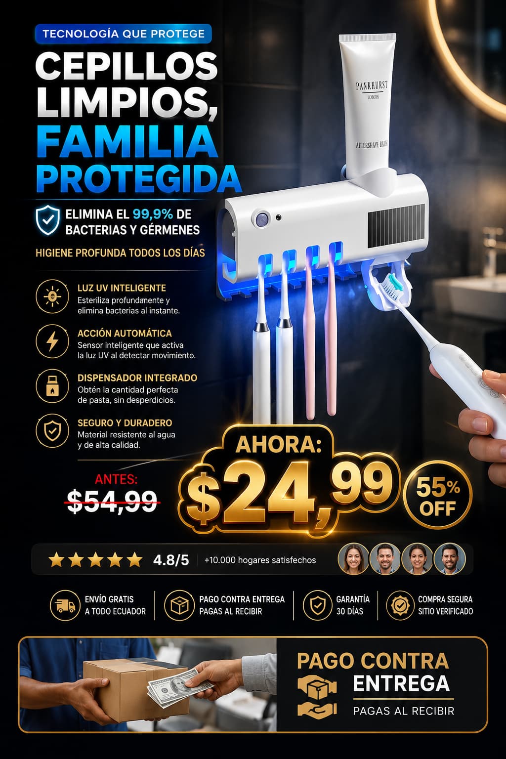 Esterilizador de cepillo de dientes