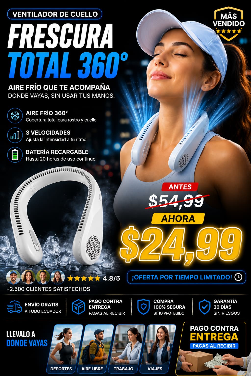 MINI VENTILADOR DE CUELLO